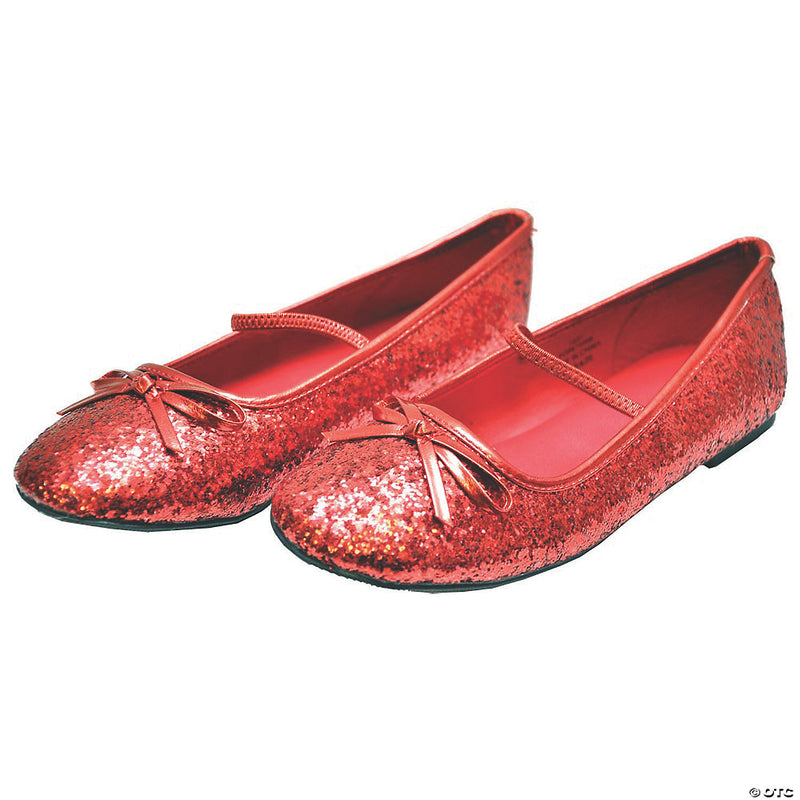 Kid’s Black Glitter Ballet Shoes | Costume-Shop.com - BLACK / 13-1 - image 7