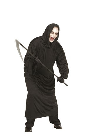 Men's Ghoul Robe-Black, One Sz