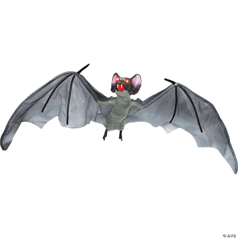 19" Gray Fanged Bat Animated Prop - image 1