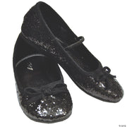 Kid’s Black Glitter Ballet Shoes | Costume-Shop.com - BLACK / 13-1 - image 1
