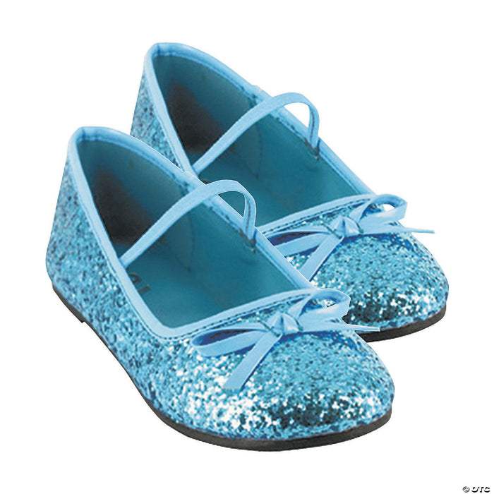 Kid’s Black Glitter Ballet Shoes - Size 13/1