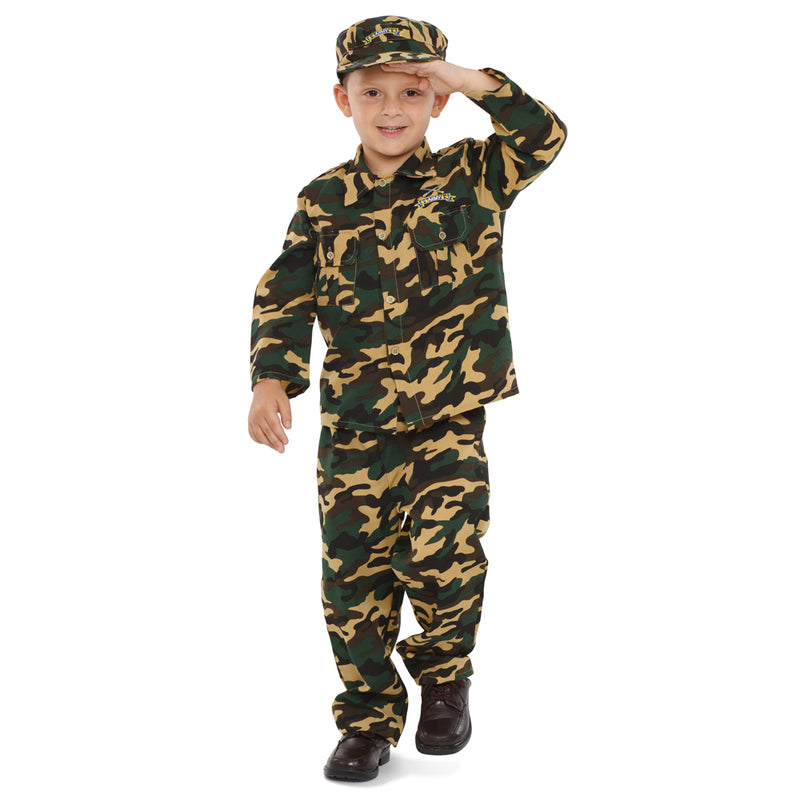 Deluxe Army Dress Up Costume Set - T4 (Toddler 2-3) - image 1