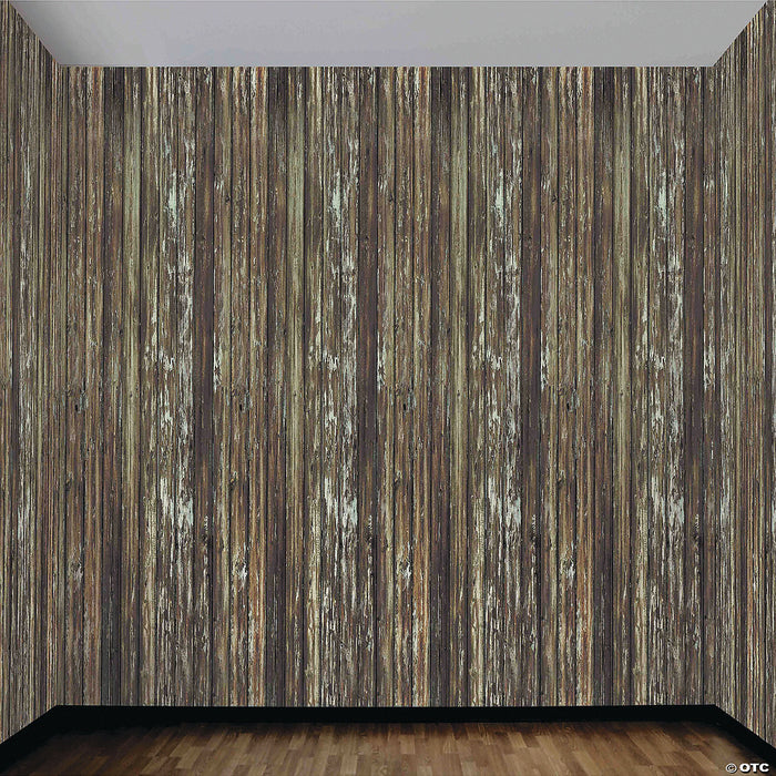 20' x 4' Wood Wall Plastic Backdrop
