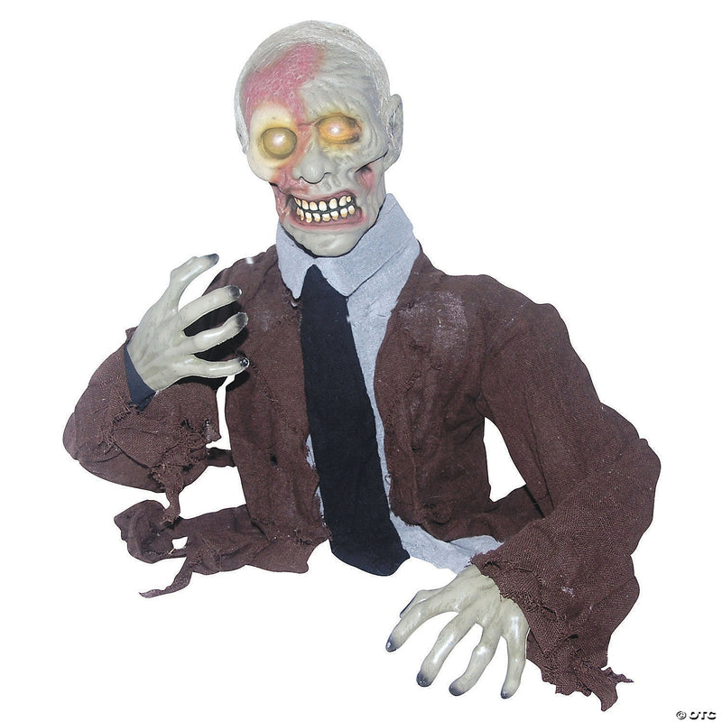 22" Animated Zombie with Glowing Eyes Halloween Decoration - image 1