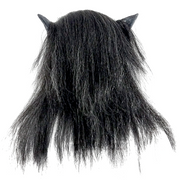 Black Wolf Costume Latex Mask - One Size Fits Most - image 3