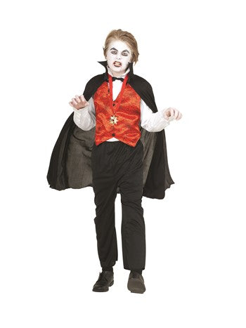 Vampire Boy Cape & Vest | Costume-Shop.com - Medium - image 1