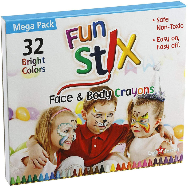 32 Face Paint Crayon Set | Costume-Shop.com