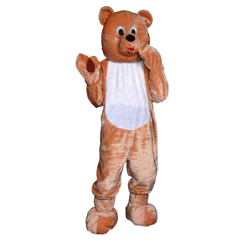 Teddy Bear Mascot, Light Brown Adults | Costume-shop.com - Large (12-14) - image 1