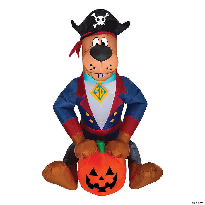 35" Blow Up Inflatable Scooby Doo Pirate Outdoor Halloween Yard Decoration