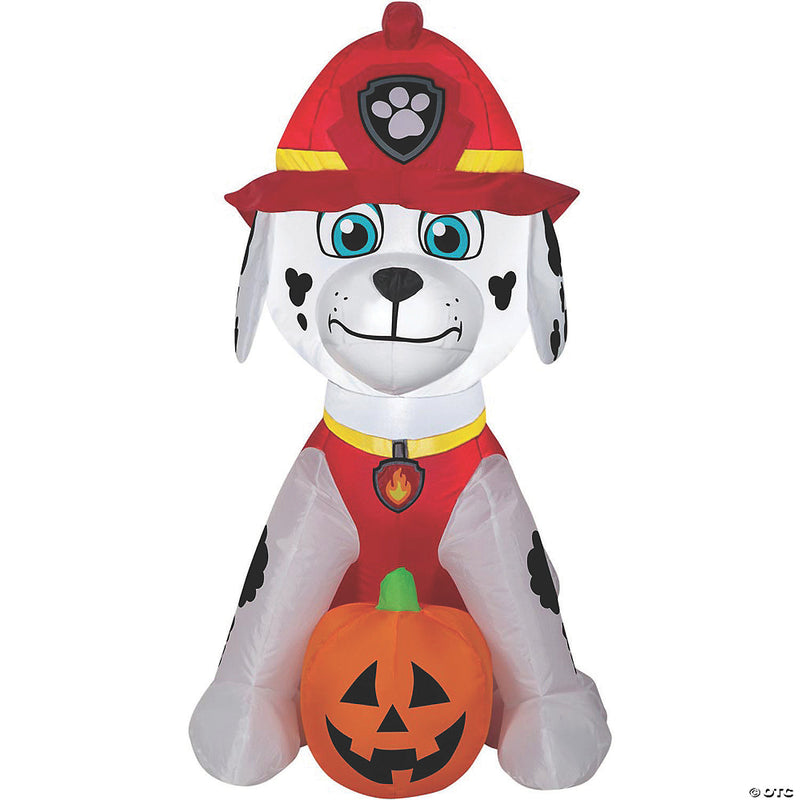 36" Inflatable PAW Patrol Marshall with Jack-O'-Lantern Yard Decoration - image 1