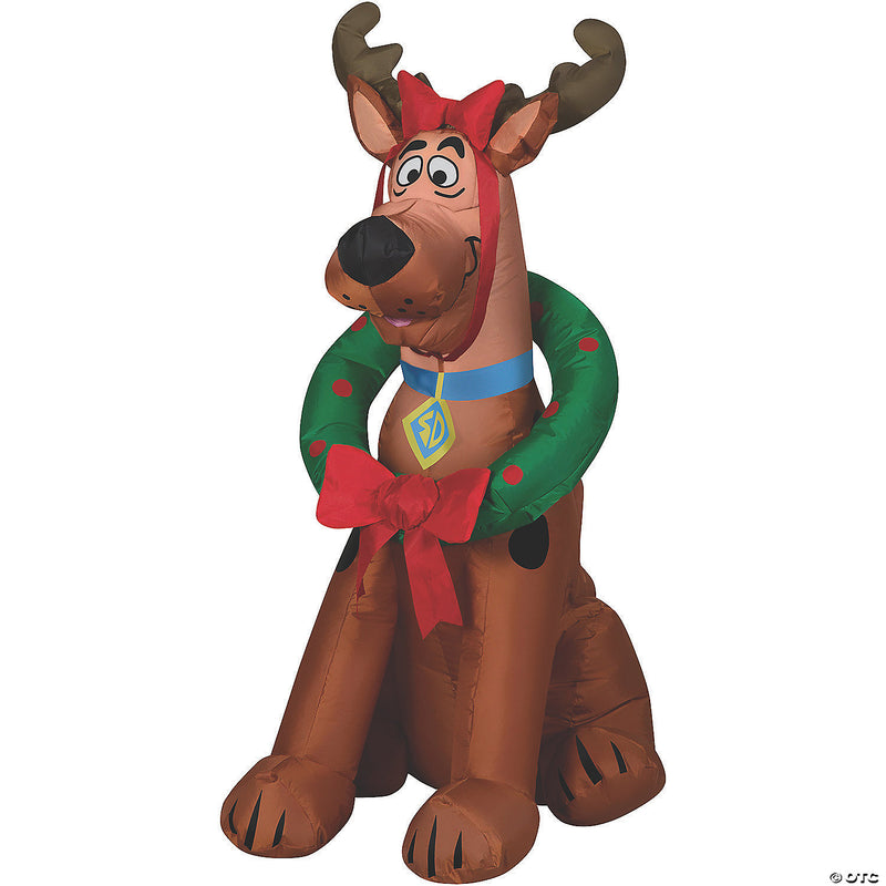 36" Blow Up Inflatable Scooby Do Reindeer Outdoor Yard Decoration - image 1