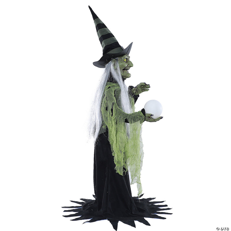 36" Fortune Teller Witch Animated Prop - image 1