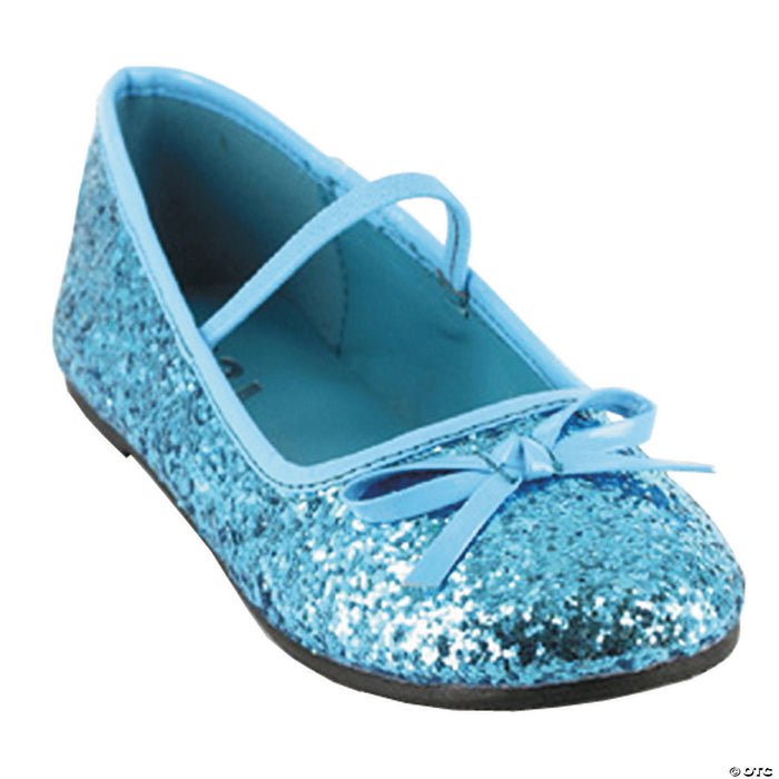 Kid’s Black Glitter Ballet Shoes | Costume-Shop.com