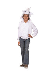 Una White Unicorn Hoodie | Costume-Shop.com - Large - image 1