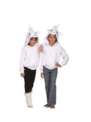Una White Unicorn Hoodie | Costume-Shop.com - Large - image 2