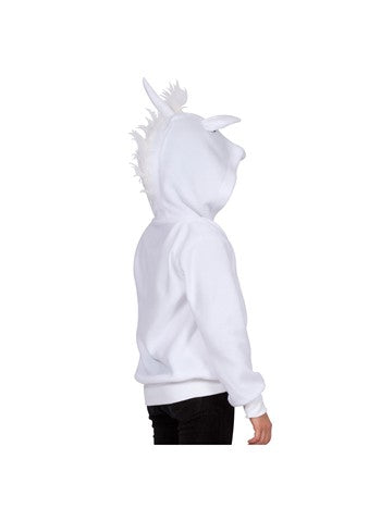 Una White Unicorn Hoodie | Costume-Shop.com