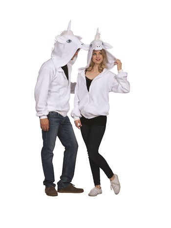 Una White Unicorn Hoodie - Adult | Costume-Shop.com