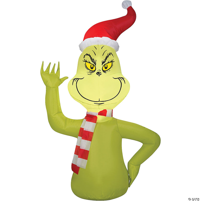 42" Blow Up Inflatable Car Buddy Grinch Outdoor Yard Decoration - image 1