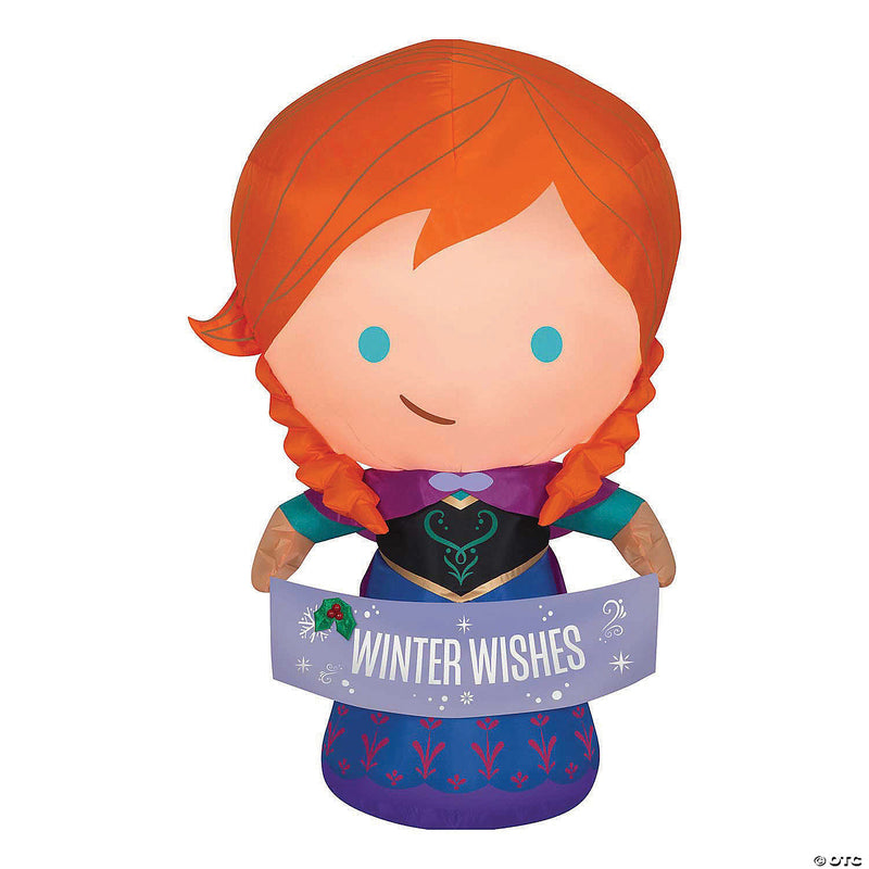 42" Blow Up Inflatable Disney's Frozen Anna Outdoor Yard Decoration - image 1