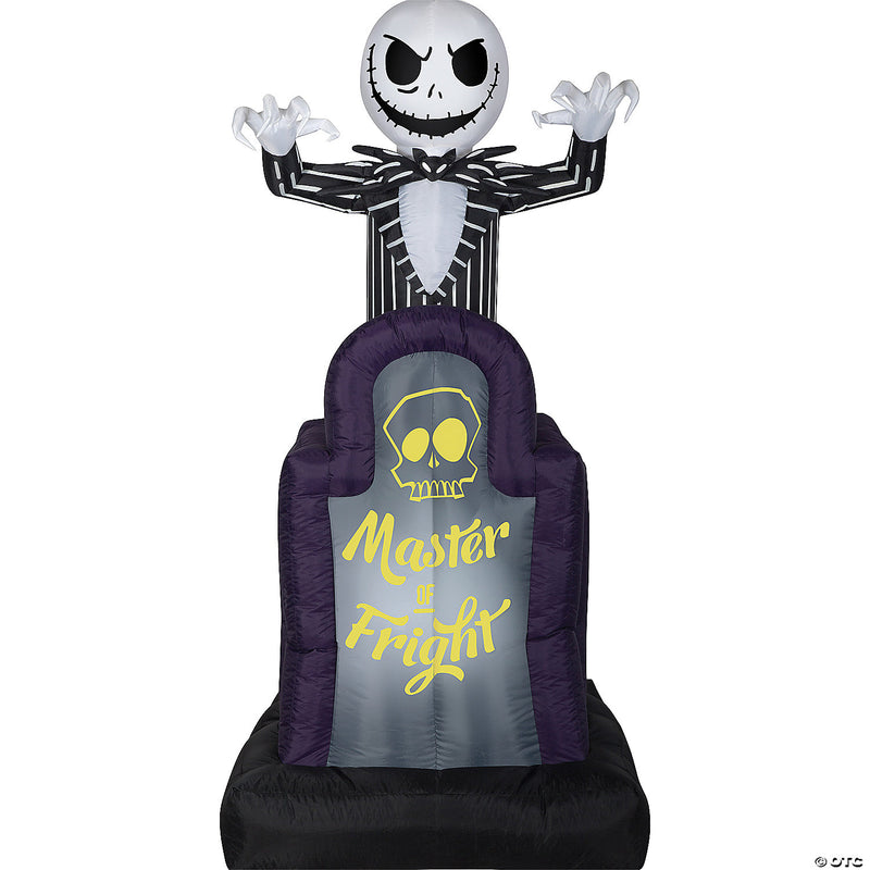 42" Inflatable Master of Fright Jack Skellington Yard Decoration - image 1