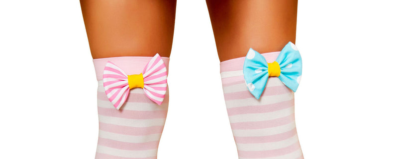 Stocking Bow Only | Costume-Shop.com - Baby Pink/Baby Blue / O/S - image 1