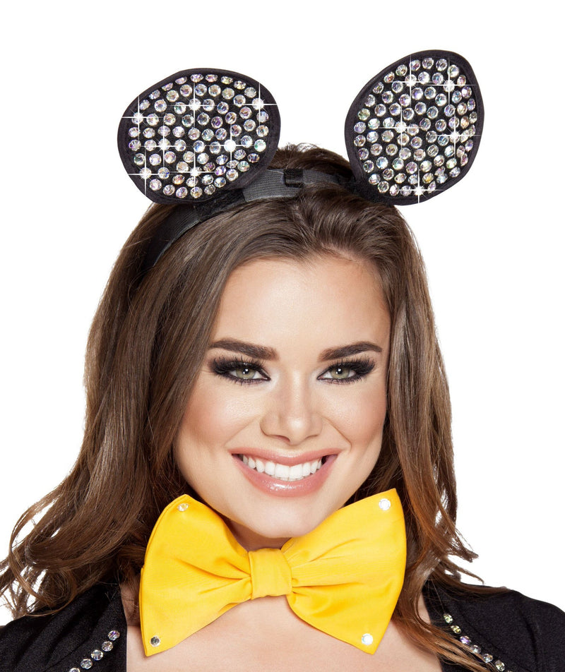 Rhinestone Mouse Ears | Costume-Shop.com - Black / O/S - image 1