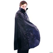 45" Taffeta Cape - BLACK - image 1