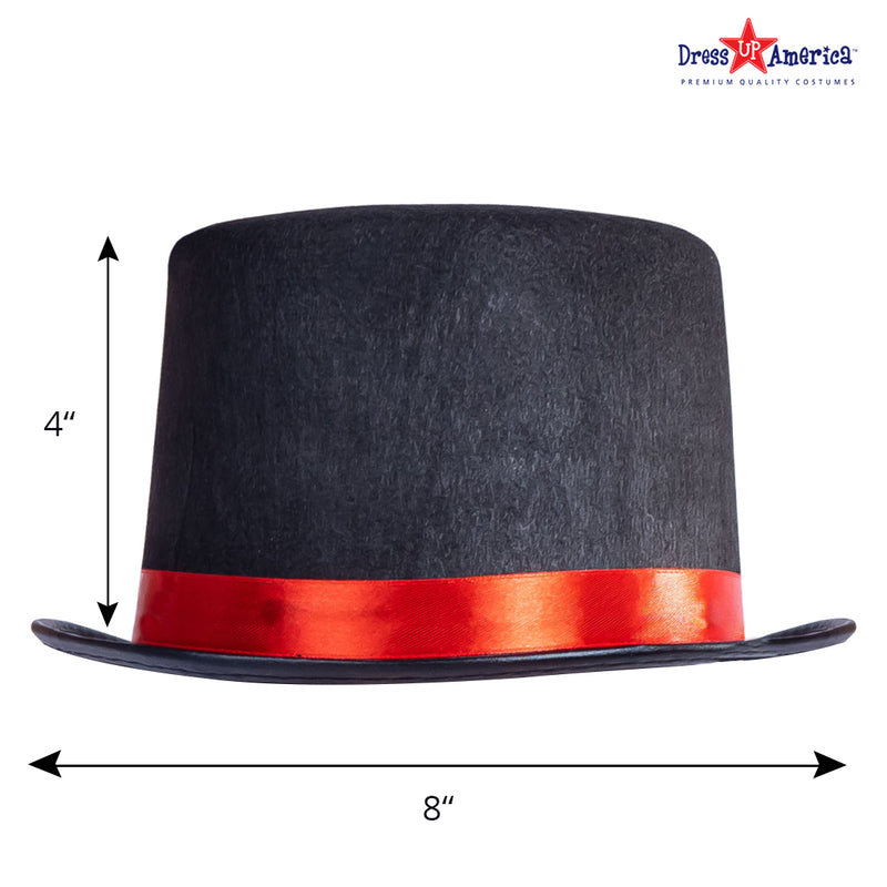 Tuxedo Tophat Red Trim Kids | Costume-Shop.com - image 2