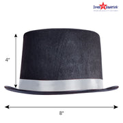 Tuxedo Top-hat – Silver Trim – Kids | Costume-Shop.com - Silver - image 2