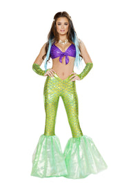 Poseidon's Daughter Costume | Costume-Shop.com - Purple/Green / L - image 1