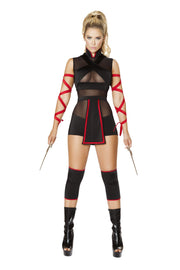 Ninja Striker Costume | Costume-Shop.com - Black/Red / S - image 1
