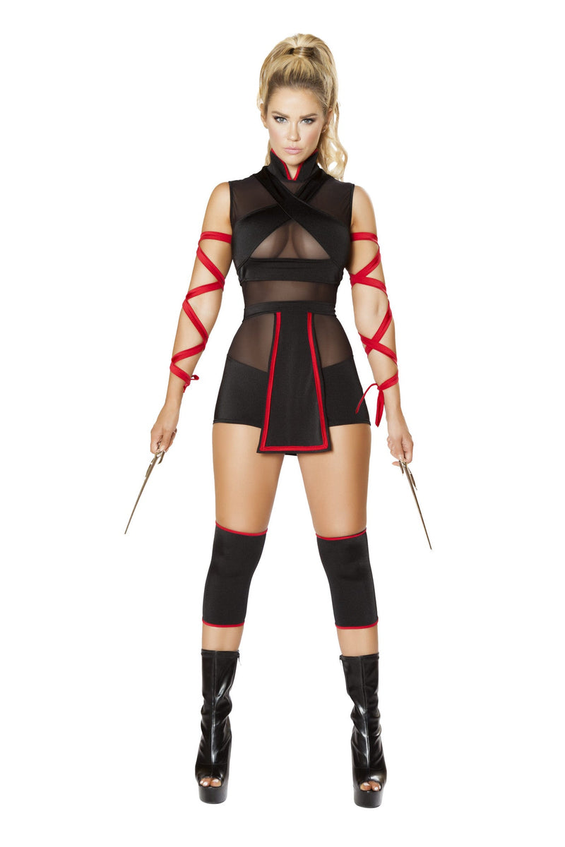 Ninja Striker Costume | Costume-Shop.com - Black/Red / S - image 1