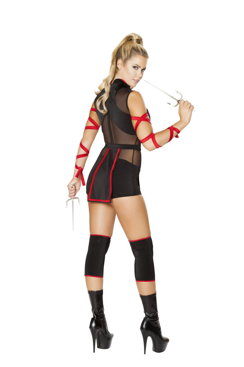 Ninja Striker Costume | Costume-Shop.com - Black/Red / S - image 2