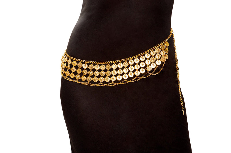 Belly Dancer Coin Wrap | Costume-Shop.com - Gold / O/S - image 1