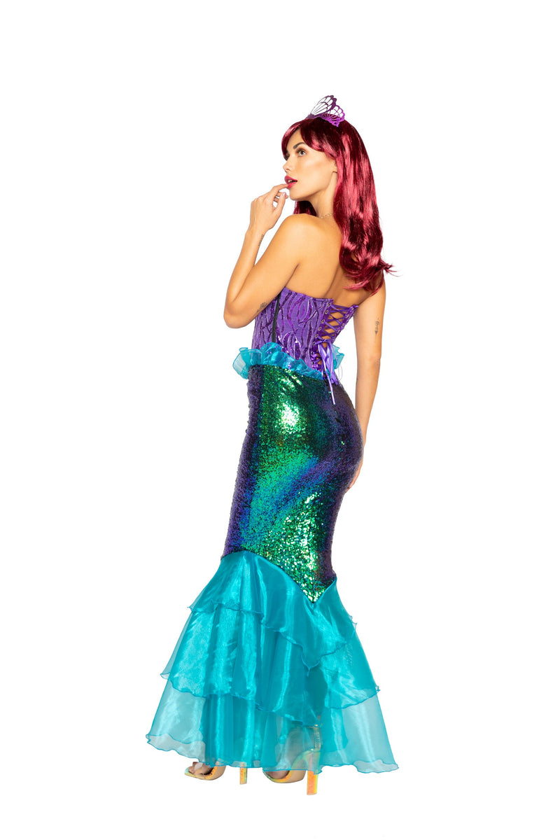 Majestic Mermaid Costume | Costume-Shop.com - Purple/Aqua / S - image 2
