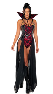 Piercing Beauty Vampire Costume | Costume-Shop.com - Black/Red / S - image 1