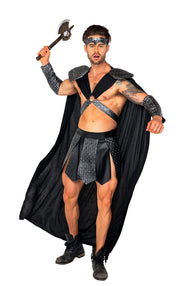 4pc Valiant Gladiator Costume | Costume-Shop.com - Black/Grey / S - image 1