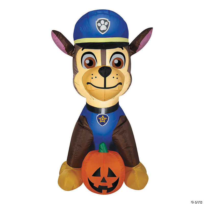 50" Blow Up Inflatable PAW Patrol Chase with Pumpkin Outdoor Halloween Yard Decoration - image 1