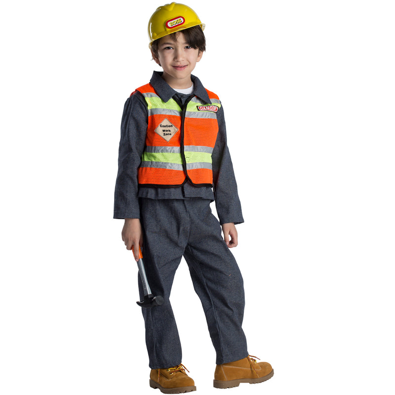 Kids Toddlers Construction Worker Costume Outfit - T2 (Toddler 1-2) - image 1
