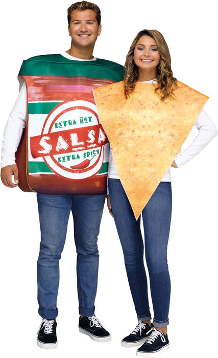 🍅🌶️ Chip & Salsa Couple Costume 🎉