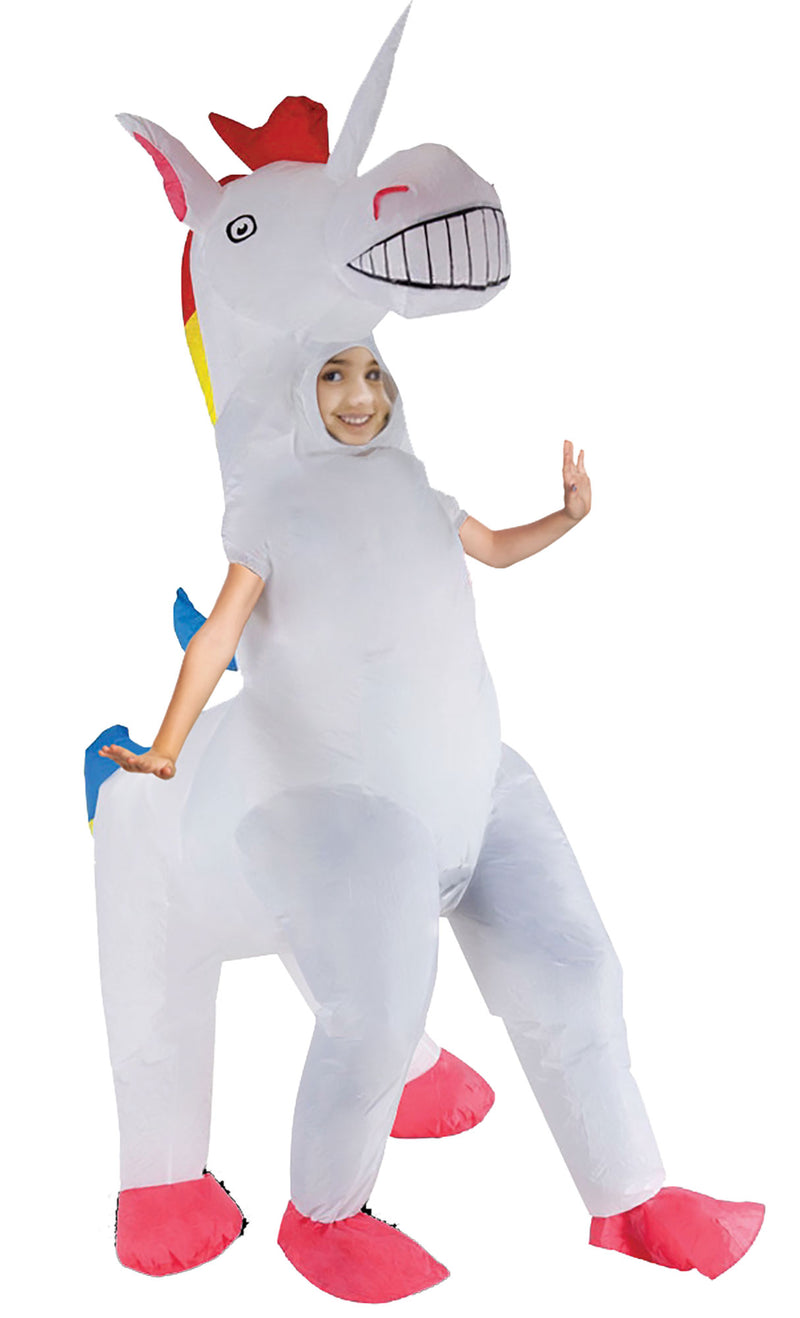Unicorn Inflatable 4-Legged Child Costume | Costume-Shop.com