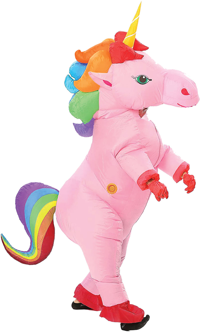Pink Inflatable Unicorn Costume | Costume-Shop.com