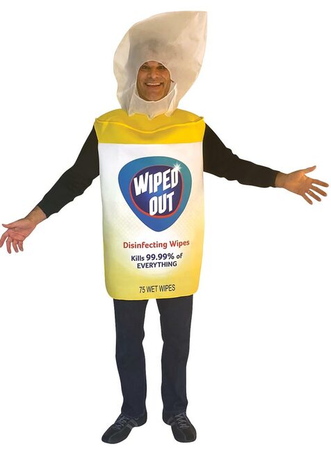 Wiped Out Disinfecting Sanitizer Wipes Costume