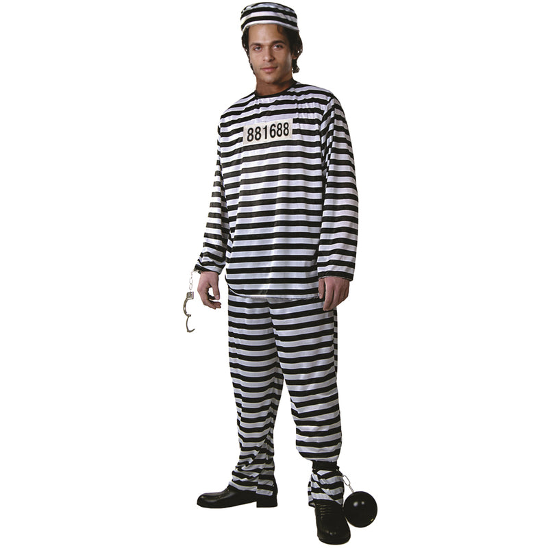 Adult Prisoner Costume – Size Medium - image 1