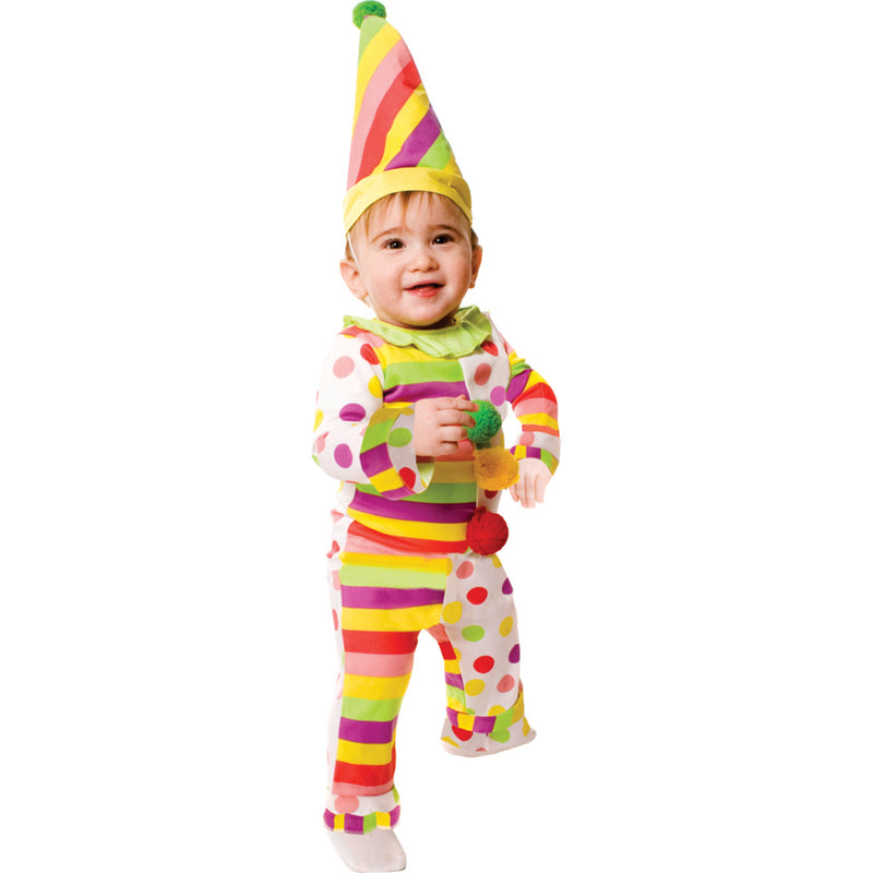 Baby Dots N’ Stripes Infant Clown  | Costume-Shop.com