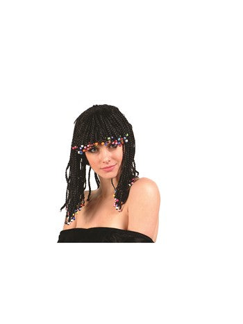 Cornrows Wig: black with beans