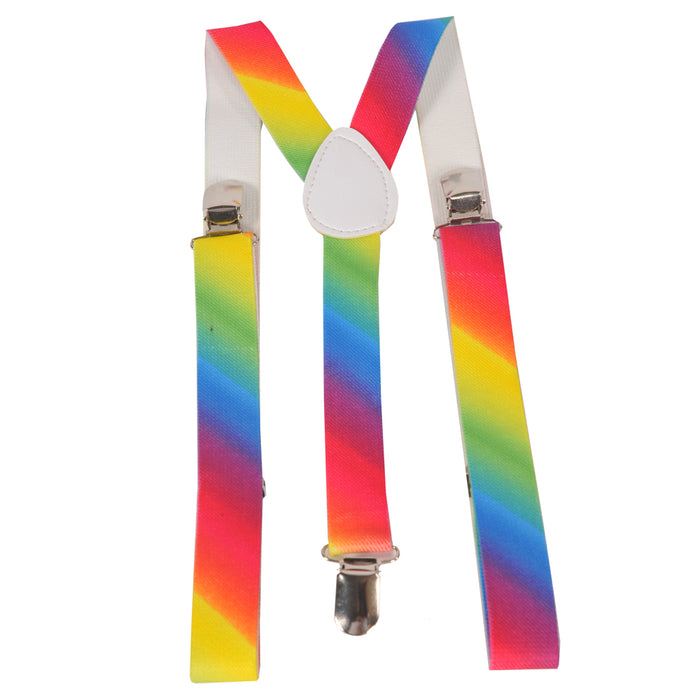 Wide Rainbow Suspenders