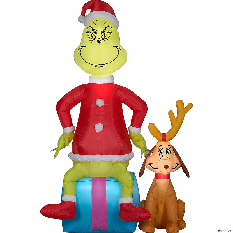Airblown® Grinch with Max 41-Inch Inflatable Christmas Yard Décor - image 1