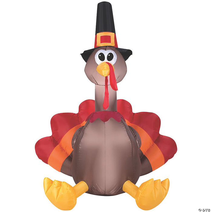 60" Blow Up Inflatable Happy Turkey Day Outdoor Yard Decoration