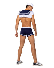 3PC Men's Sailor Stud Costume | Costume-Shop.com - White/Blue / S - image 2